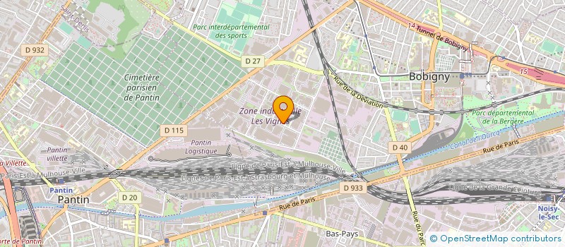 localisation de l'entreprise NOSAMIS à BOBIGNY