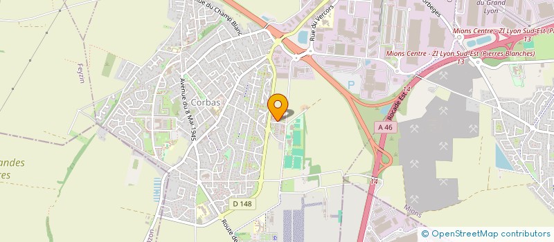 localisation de l'entreprise NOSEIS à CORBAS