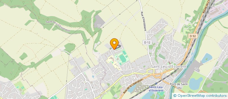 localisation de l'entreprise NOSLIER CHAUFFAGE PLOMBERIE SANITAIRE  SAINT-LEU-D'ESSERENT