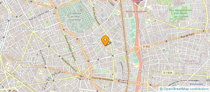 localisation de l'entreprise NOSSA FRUITS à PARIS