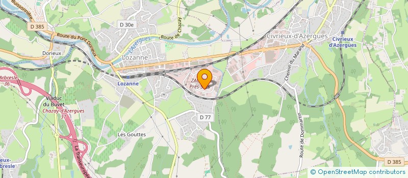 localisation de l'entreprise NOSSAM à LOZANNE