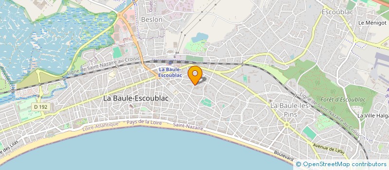 localisation de l'entreprise NOSSY BEACH à LA BAULE-ESCOUBLAC