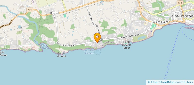 localisation de l'entreprise NOSSY BREAK  SAINT-FRANCOIS