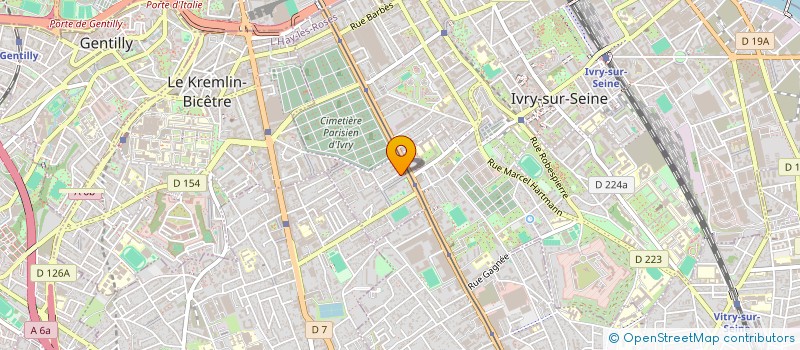 localisation de l'entreprise NOST à IVRY-SUR-SEINE