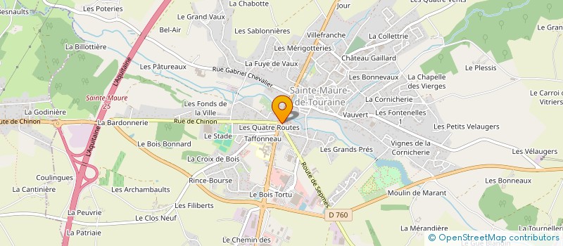 localisation de l'entreprise NOSTAL'10 à SAINTE-MAURE-DE-TOURAINE