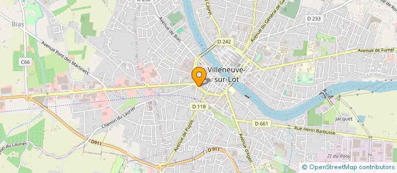 localisation de l'entreprise NOSTALGIE ANNEES 70/80  VILLENEUVE-SUR-LOT