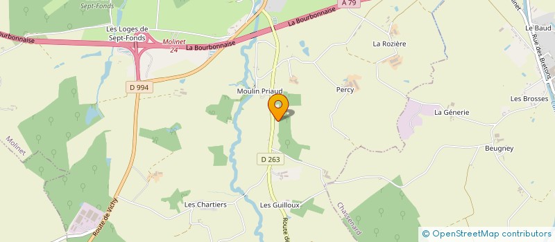 localisation de l'entreprise NOSTALGIE DE LA LOCOMOTION MILITAIRE  MOLINET