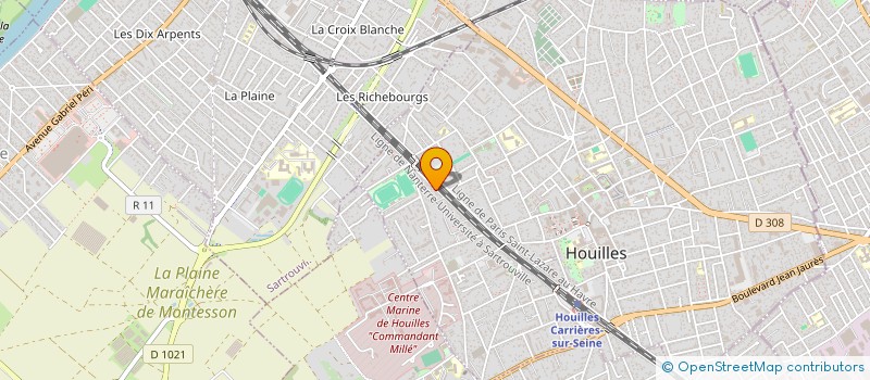 localisation de l'entreprise NOSTALGIFT à HOUILLES