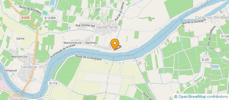 localisation de l'entreprise NOSTALGIQUES DU MUSETTE  SAINTE-TERRE