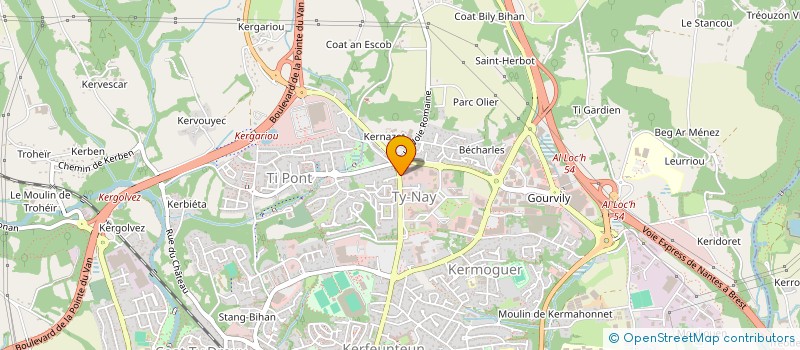 localisation de l'entreprise NOSTRABIO à QUIMPER