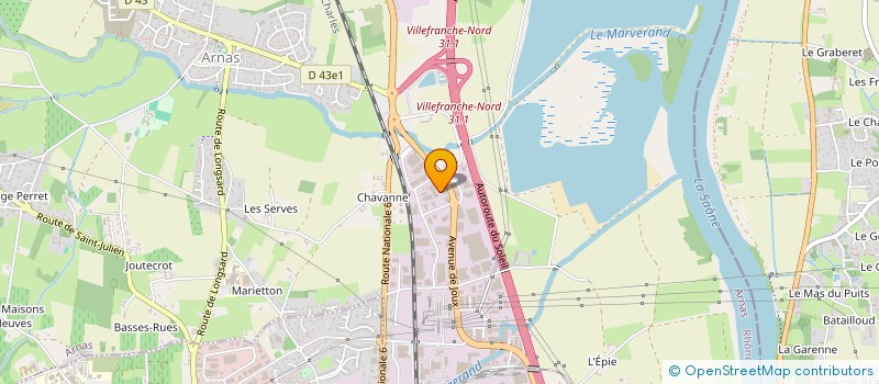 localisation de l'entreprise NOSVIA & CO  ARNAS