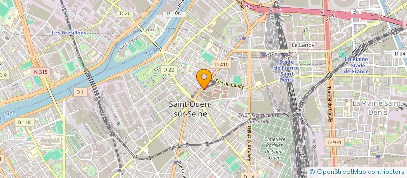 localisation de l'entreprise NOSY.BE à SAINT-OUEN-SUR-SEINE