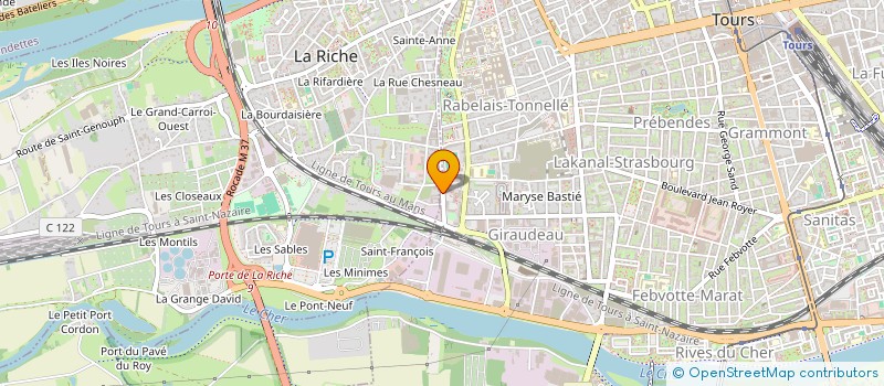 localisation de l'entreprise NOSYBE à TOURS