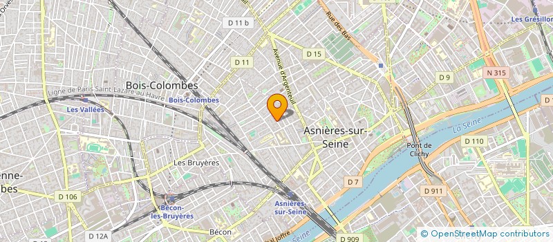 localisation de l'entreprise NOSYD à ASNIERES-SUR-SEINE