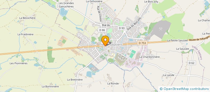 localisation de l'entreprise NOSYS'LOOK  TREIZE-SEPTIERS