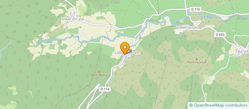 localisation de l'entreprise NOT  LABASTIDE-EN-VAL