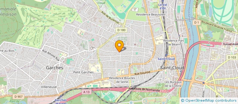 localisation de l'entreprise NOT à SAINT-CLOUD