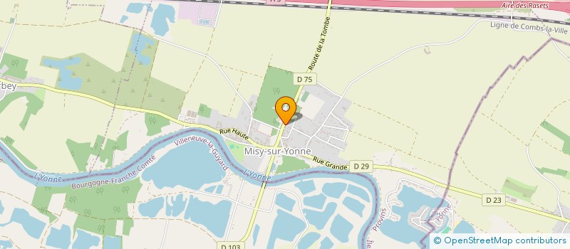 localisation de l'entreprise NOT ALONE STUDIOS  MISY-SUR-YONNE