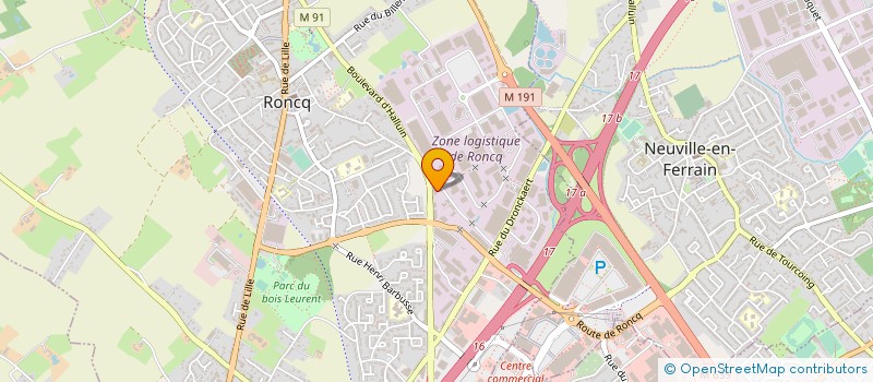 localisation de l'entreprise NOT'CAR  RONCQ