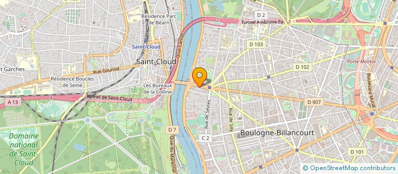 localisation de l'entreprise NOT COURRIER ILE DE FRANCE à BOULOGNE-BILLANCOURT