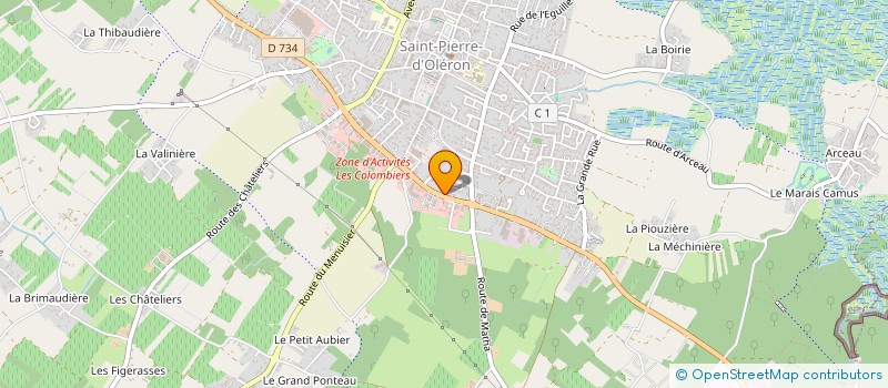 localisation de l'entreprise NOT'MOULIN  SAINT-PIERRE-D'OLERON