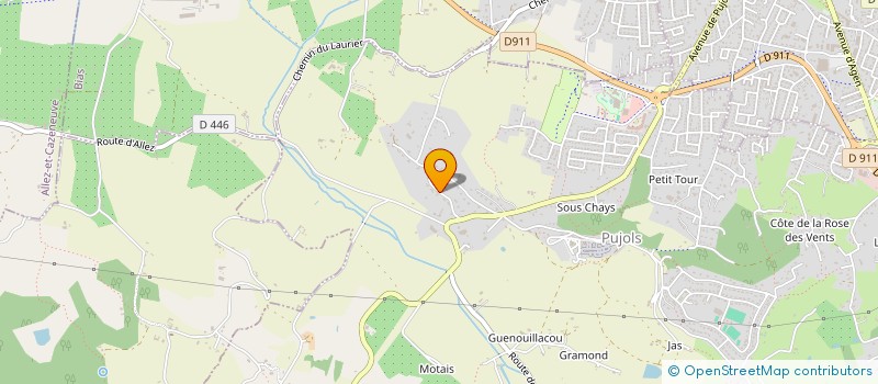 localisation de l'entreprise NOT-TRESOR  PUJOLS