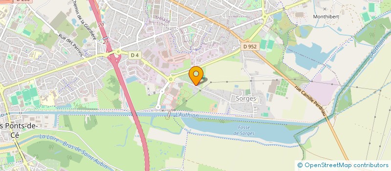 localisation de l'entreprise NOTA à LES PONTS-DE-CE