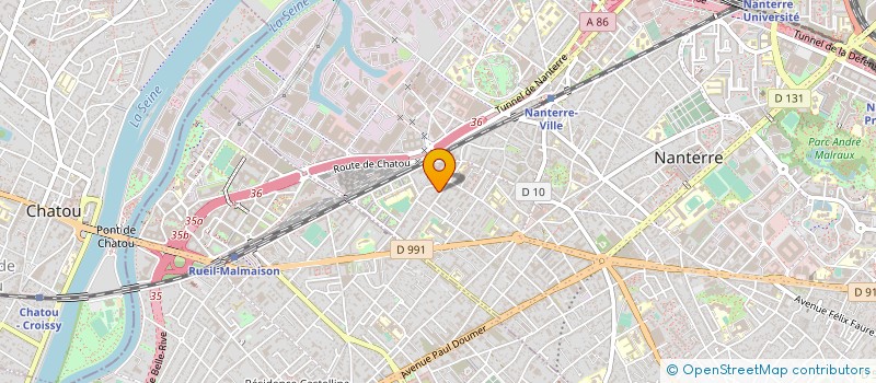 localisation de l'entreprise NOTA BENE à NANTERRE