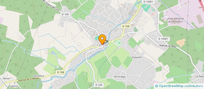 localisation de l'entreprise NOTA BENE  LA BREDE