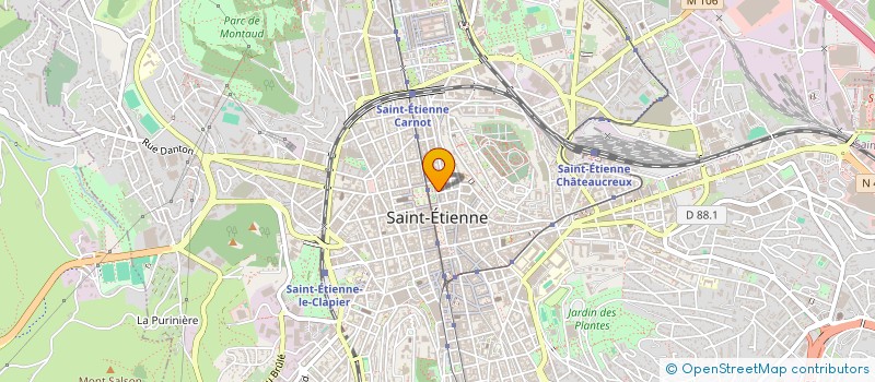 localisation de l'entreprise NOTA BENE 42 à SAINT-ETIENNE