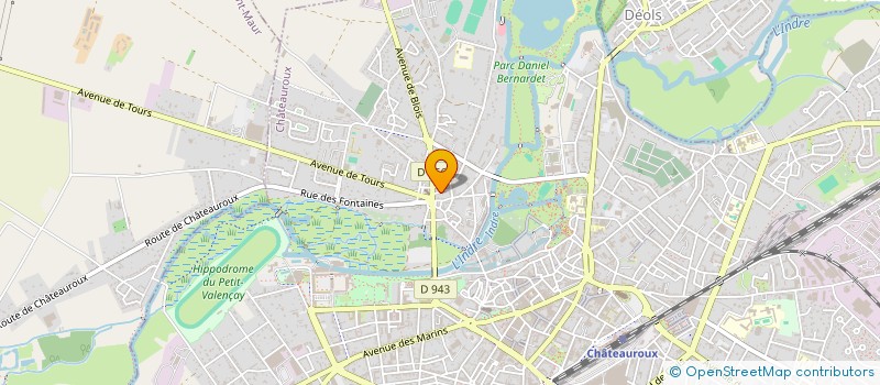 localisation de l'entreprise NOTA BENE à CHATEAUROUX
