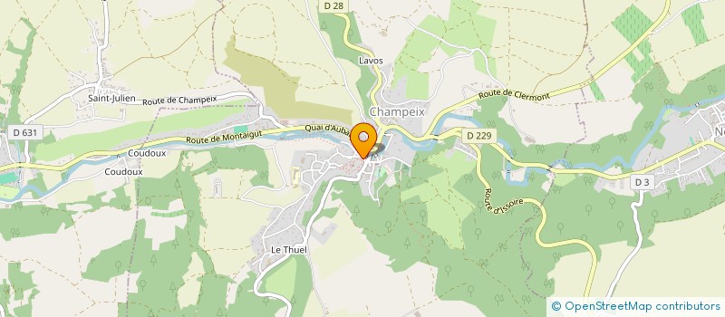 localisation de l'entreprise NOTA BENE  CHAMPEIX