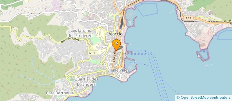 localisation de l'entreprise NOTA BENE à AJACCIO