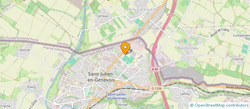 localisation de l'entreprise NOTA FRONTIERE à SAINT-JULIEN-EN-GENEVOIS