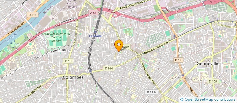 localisation de l'entreprise NOTABENE à COLOMBES