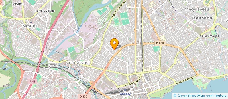 localisation de l'entreprise NOTABENE DESIGN & COMMUNICATION à ANNECY