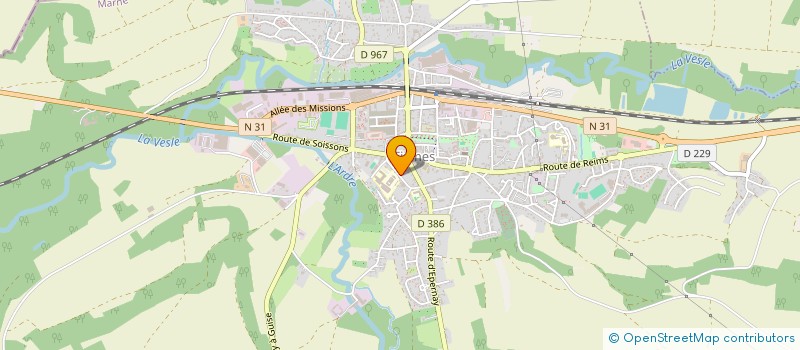 localisation de l'entreprise NOTACORM II  FISMES