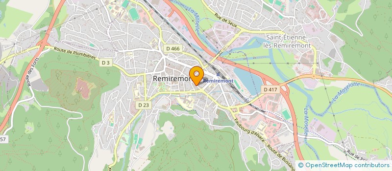 localisation de l'entreprise NOTAEST  REMIREMONT