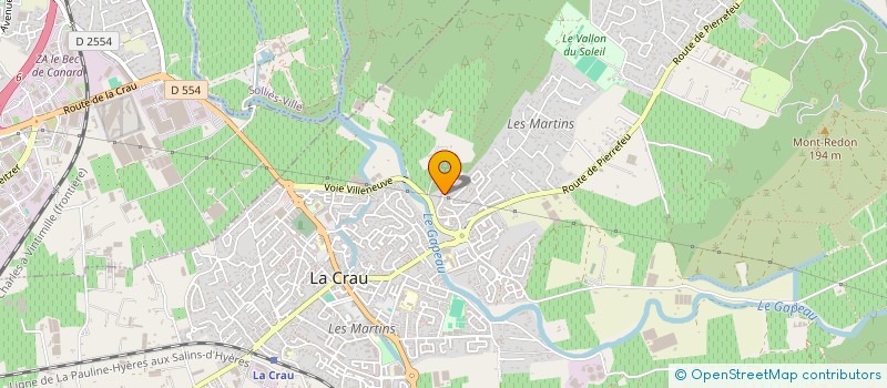 localisation de l'entreprise NOTAFRAIS à LA CRAU