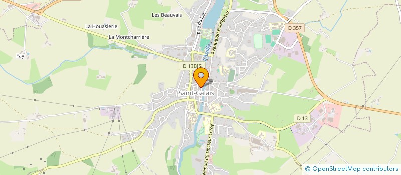 localisation de l'entreprise NOTAIRES 72-41  SAINT-CALAIS