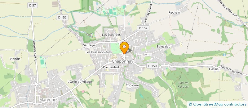 localisation de l'entreprise NOTAIRES DE CHAPONNAY  CHAPONNAY