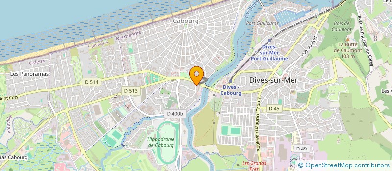 localisation de l'entreprise NOTAIRES DE LA COTE  CABOURG