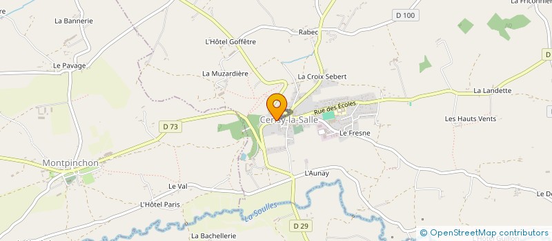 localisation de l'entreprise NOTAIRES DU BOCAGE  CERISY-LA-SALLE