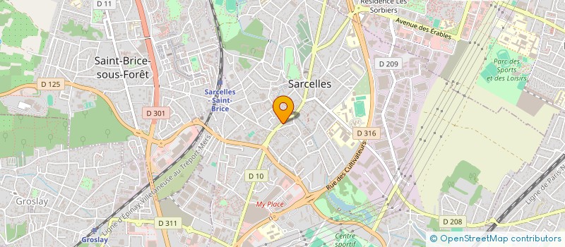 localisation de l'entreprise NOTAIRES ET CONSEILS à SARCELLES