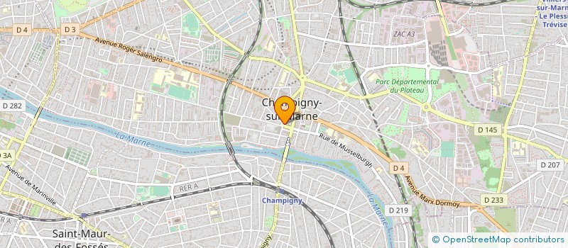 localisation de l'entreprise NOTAIRES PARIS - BORDS-DE-MARNE à CHAMPIGNY-SUR-MARNE
