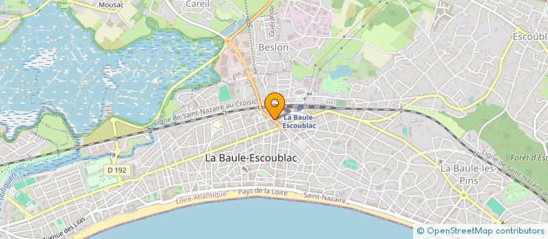 localisation de l'entreprise NOTAIRES PRESQU'ILE ASSOCIES SOCIETE CIVILE PROFESSIONNELLE TITULAIRE D'UN OFFICE NOTARIAL à LA BAULE-ESCOUBLAC