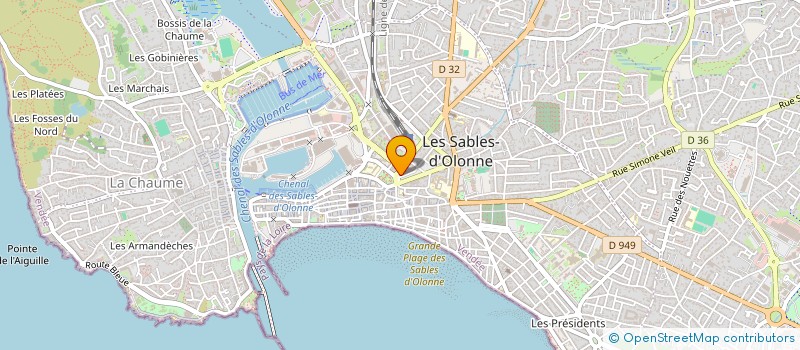 localisation de l'entreprise NOTAIRES SABLAIS à LES SABLES D'OLONNE