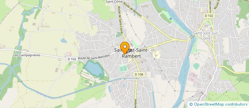localisation de l'entreprise NOTAIRES SAINT JUST - SAINT RAMBERT à SAINT-JUST-SAINT-RAMBERT