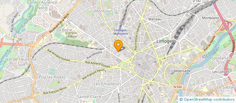 localisation de l'entreprise NOTAIRES SAINT SURIN à LIMOGES