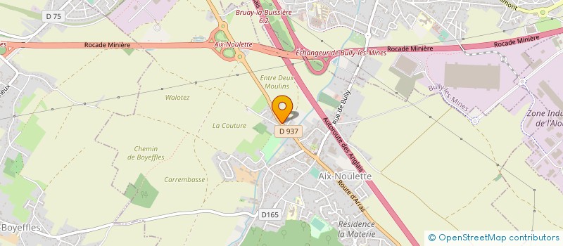 localisation de l'entreprise NOTAIX  AIX-NOULETTE